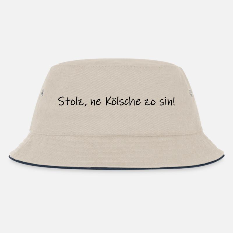 Stolz, ne Kölsche zo sin! - Kinder Bucket Hat - Natur/Navy