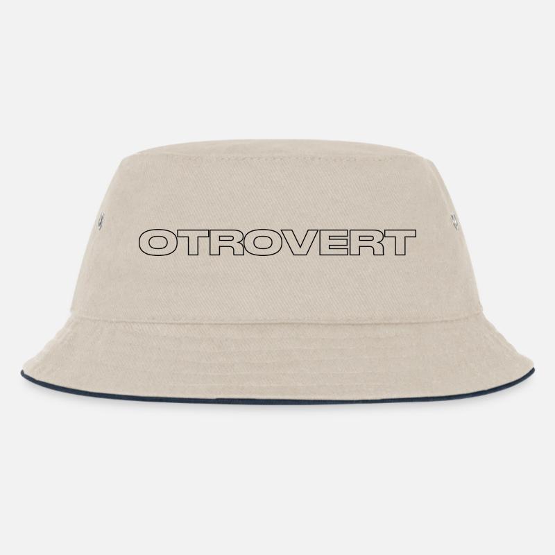 Otrovert - Kinder Bucket Hat - Natur/Navy