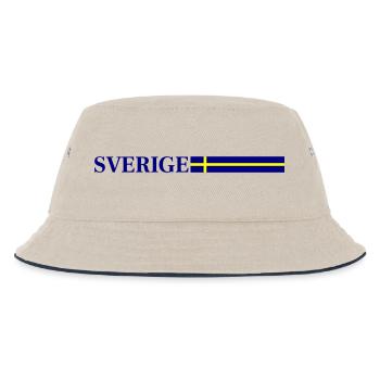 Drapeau Suédois de Sverige - Bob Enfant - blanc cassé/bleu marine - Devant