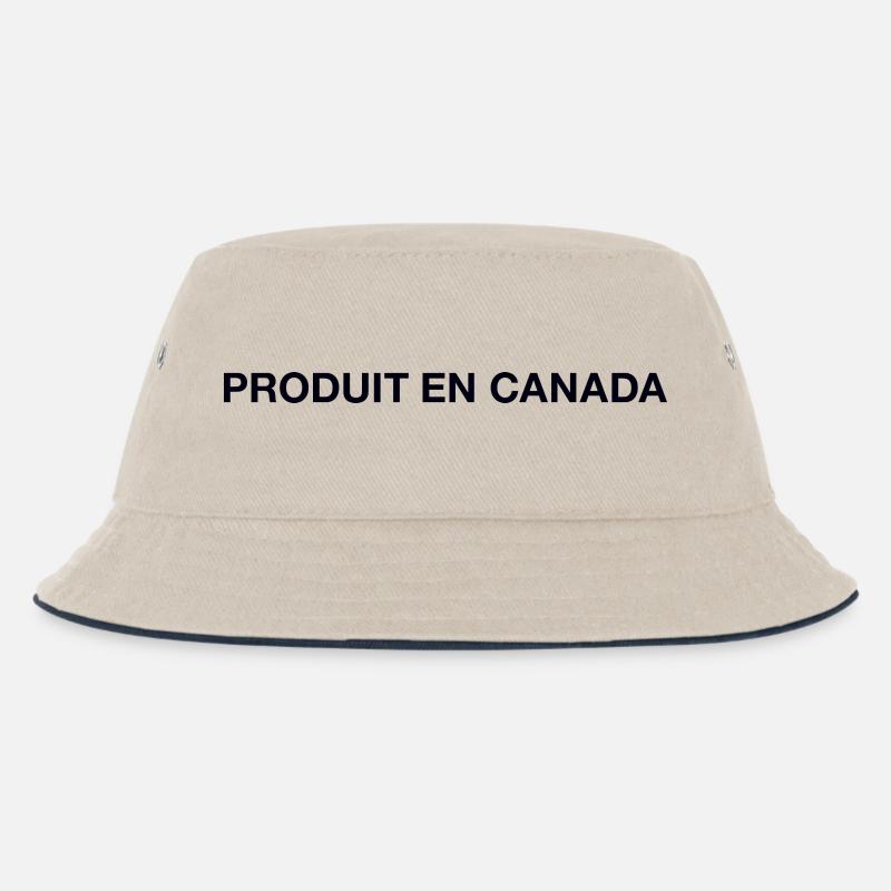 Canada Kanada - Kinder Bucket Hat - Natur/Navy