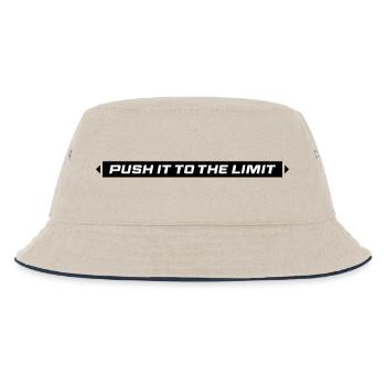 Push It To The Limit - Kids’ Bucket Hat - ecru/navy - Front