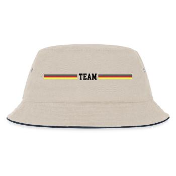 Team Germany Flag - Kids’ Bucket Hat - ecru/navy - Front