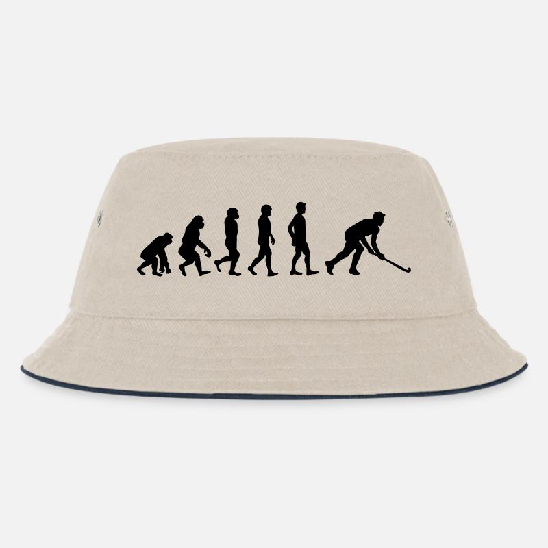 Unihockey Evolution - Kinder Bucket Hat - Natur/Navy
