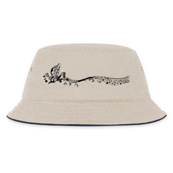 Musik - Kinder Bucket Hat - Natur/Navy - Vorne
