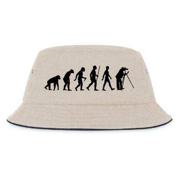 Evolution Fotograf - Kinder Bucket Hat - Natur/Navy - Vorne