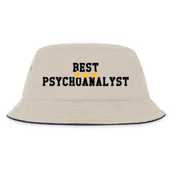 Psychologe / Psychiater / Psychoanalytiker / Job - Kinder Bucket Hat - Natur/Navy - Vorne