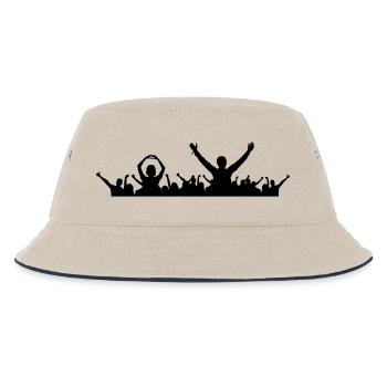 Menschen - Konzert Festival - Kinder Bucket Hat - Natur/Navy - Vorne