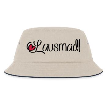 Lausmadl - Kinder Bucket Hat - Natur/Navy - Vorne