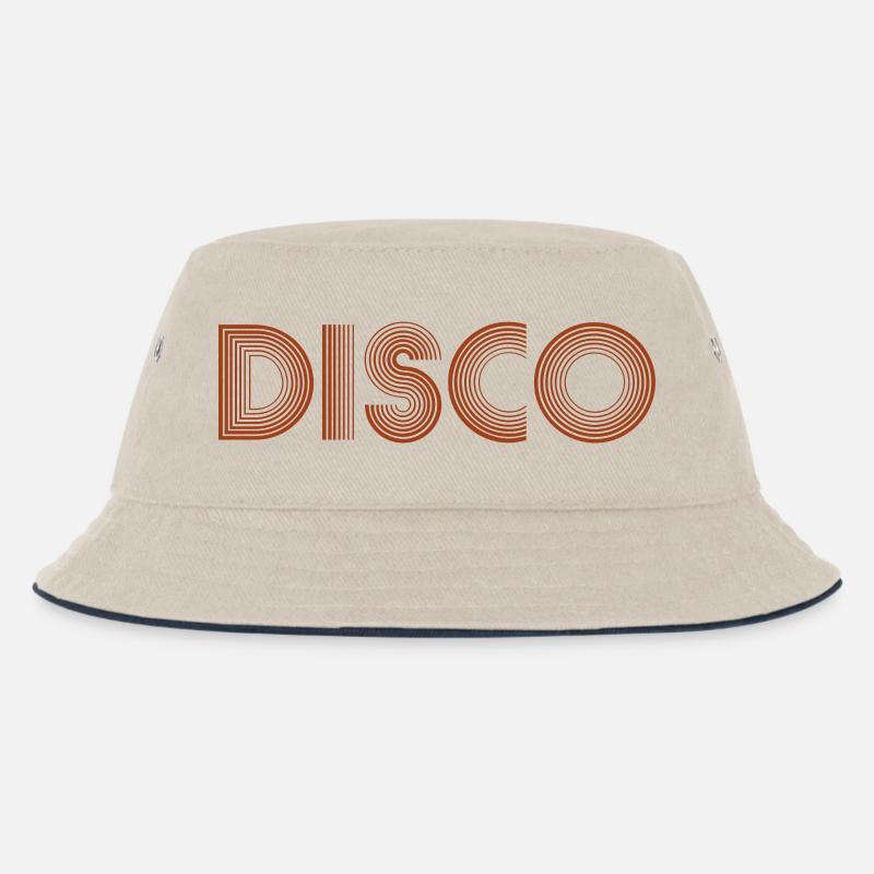 DISCO Tanzen Discokugel - Kinder Bucket Hat - Natur/Navy