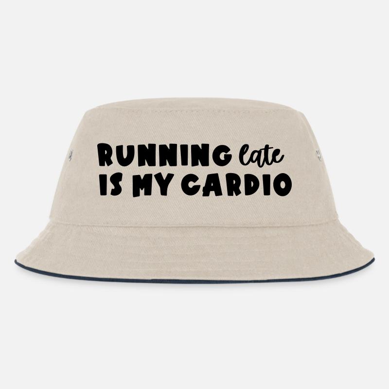 Running late - Kinder Bucket Hat - Natur/Navy