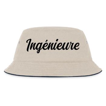 Technischer Konstrukteur Ingenieur Wissenschaftliches Projekt - Kinder Bucket Hat - Natur/Navy - Vorne