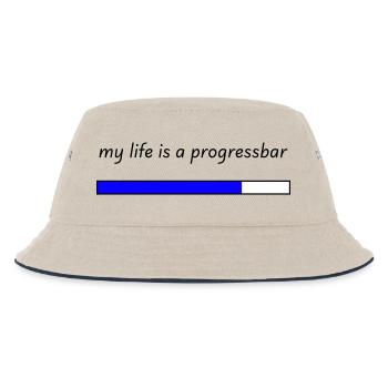 Ma vie est une barre de progression - Bob Enfant - blanc cassé/bleu marine - Devant