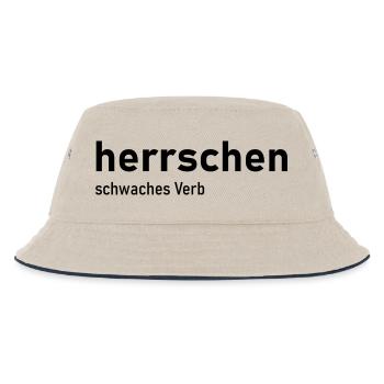 herrschen schwaches Verb - Kinder Bucket Hat - Natur/Navy - Vorne