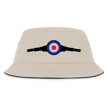 Lenkkopf Target - Kinder Bucket Hat - Natur/Navy - Vorne