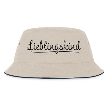 Lieblingskind - Kinder Bucket Hat - Natur/Navy - Vorne