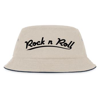 rock n roll design retro vintage style - Kids’ Bucket Hat - ecru/navy - Front