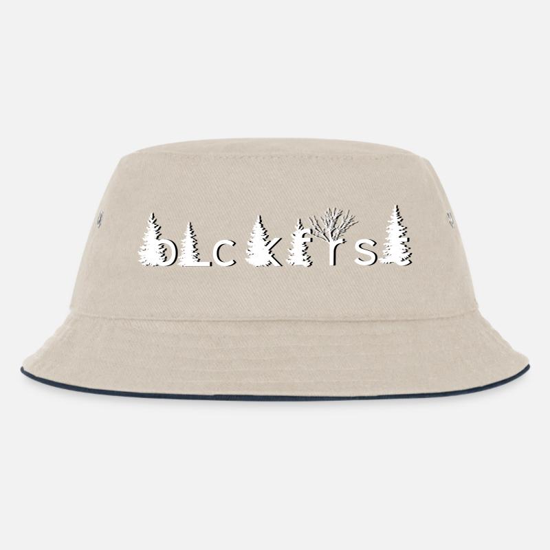 blckfrst white - Kinder Bucket Hat - Natur/Navy