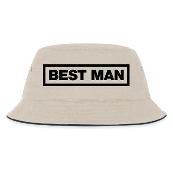 Meilleur homme - Bob Enfant - blanc cassé/bleu marine - Devant