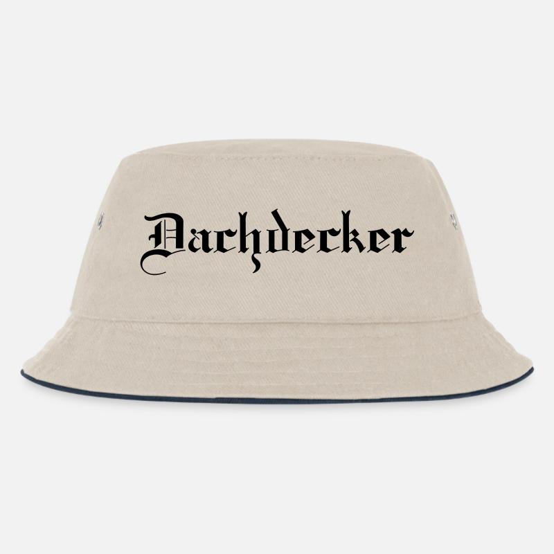 Dachdecker - Kinder Bucket Hat - Natur/Navy