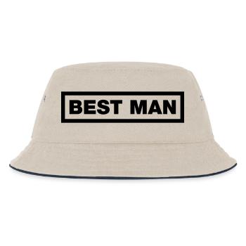 Best Man Element Top (Bachelor Party MC Rocker Cowl Design) - Kids’ Bucket Hat - ecru/navy - Front