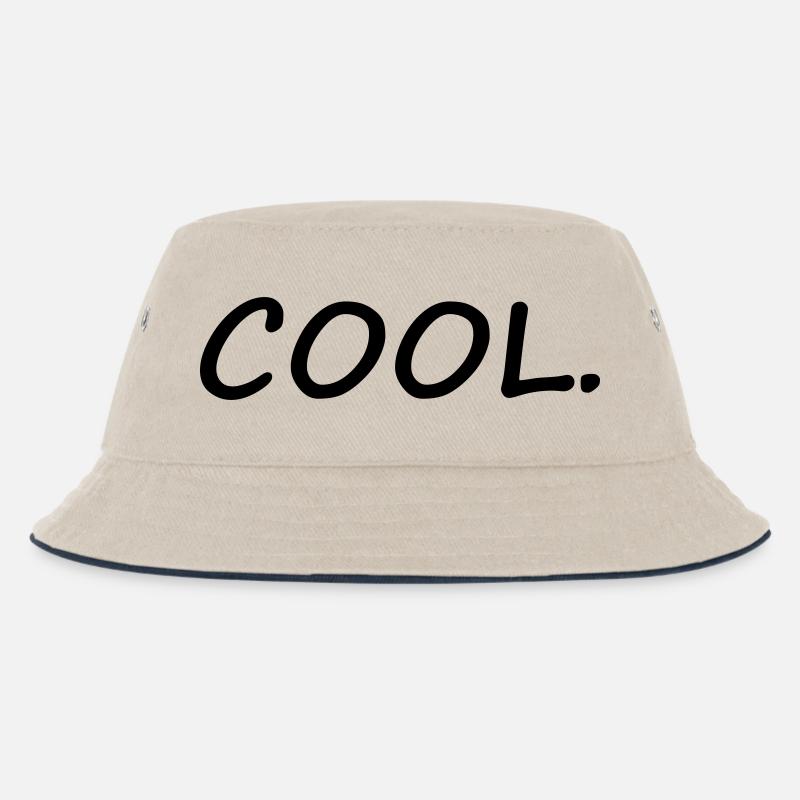 COOL - Kinder Bucket Hat - Natur/Navy