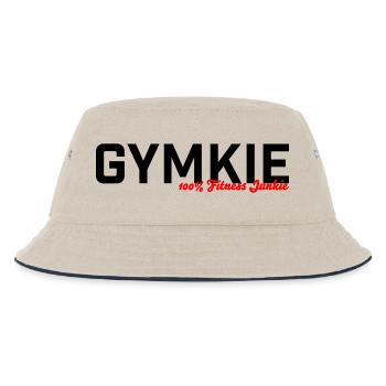 Gymkie Fitness Junkie Gym Sport Shirt - Bob Enfant - blanc cassé/bleu marine - Devant