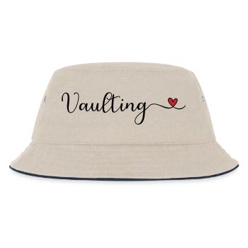 Vaulting Heart - Kinder Bucket Hat - Natur/Navy - Vorne