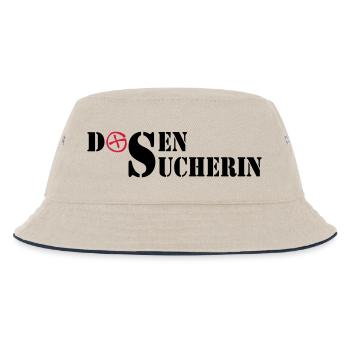 Dosensucherin - 2colors - 2011 - Kinder Bucket Hat - Natur/Navy - Vorne