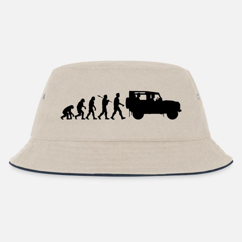 Defender 90 Evolution - Kinder Bucket Hat - Natur/Navy