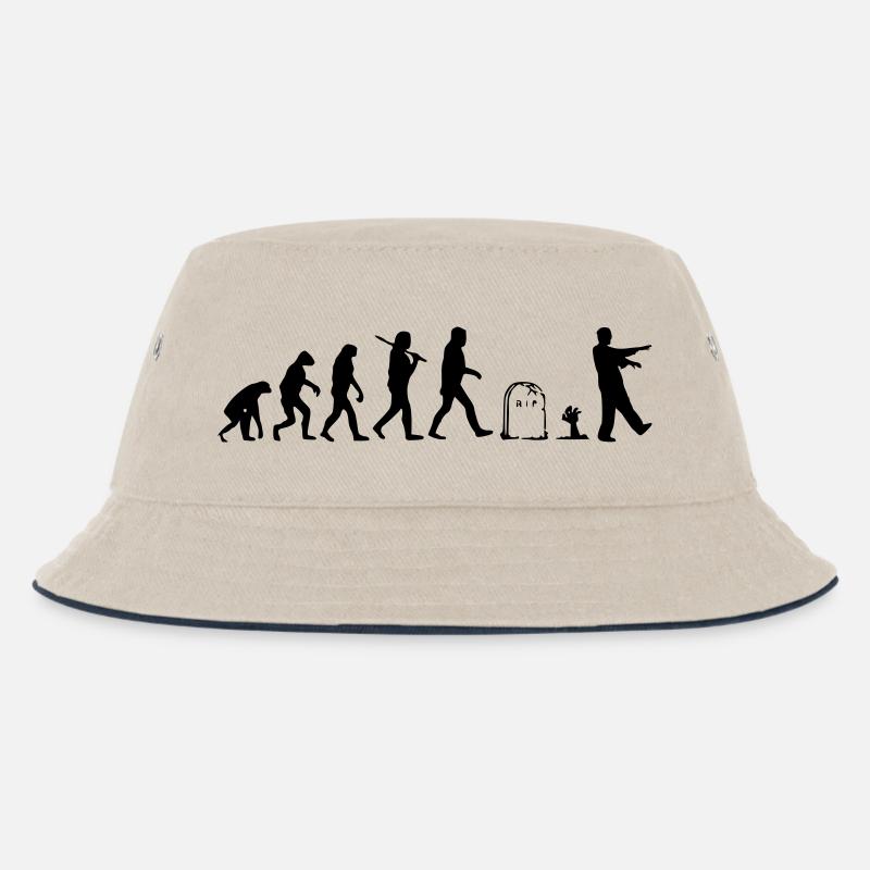 Evolution - Kinder Bucket Hat - Natur/Navy