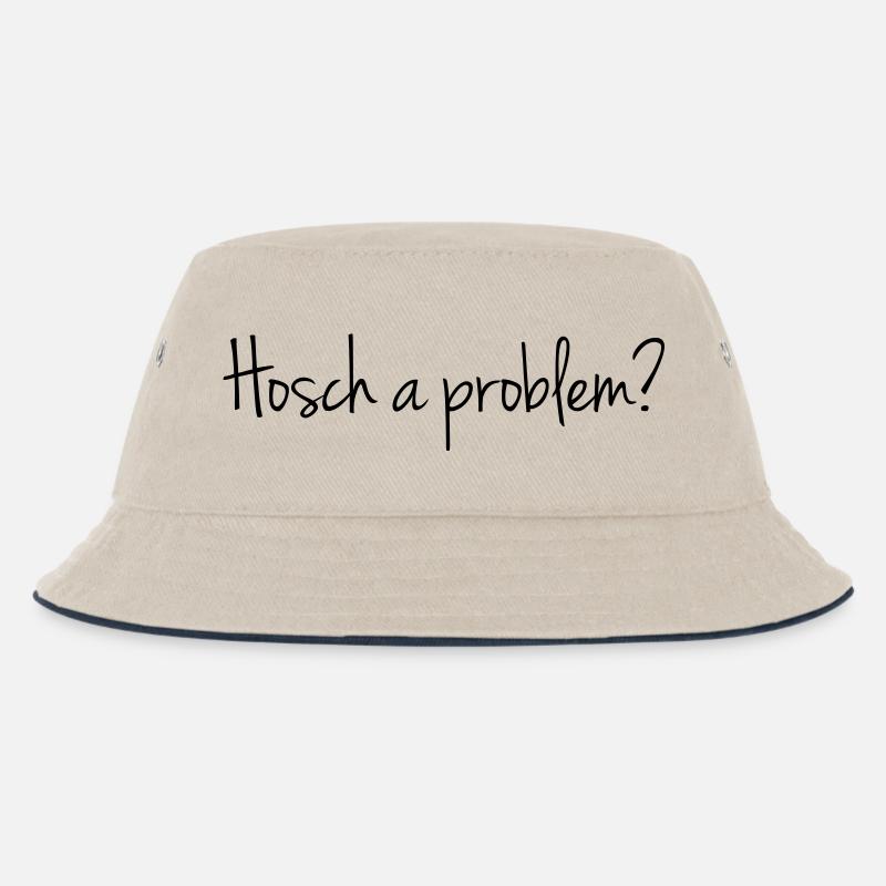 Hosch a problem? - Kinder Bucket Hat - Natur/Navy