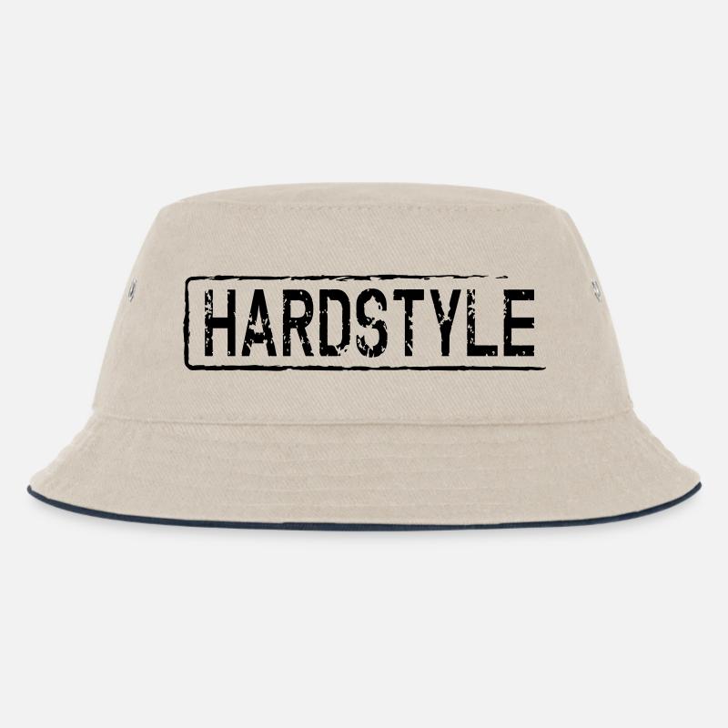 hardrock - Kinder Bucket Hat - Natur/Navy