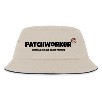 Wir machen aus Chaos Familie - Kinder Bucket Hat - Natur/Navy - Vorne