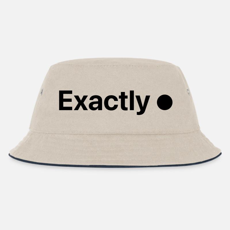 Exactly! - Kinder Bucket Hat - Natur/Navy