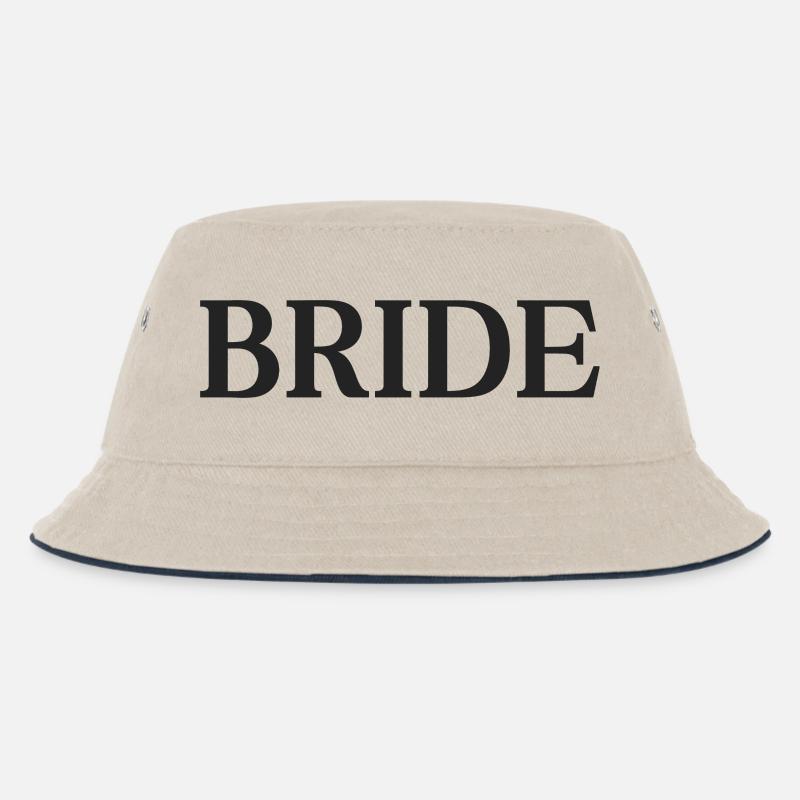 Braut - Kinder Bucket Hat - Natur/Navy