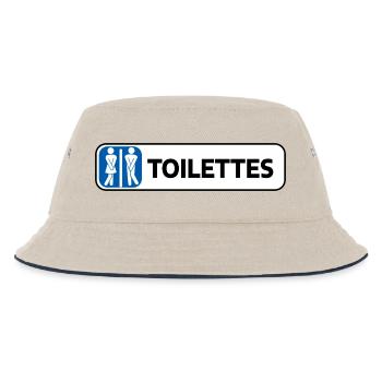 TOILETTES - Bob Enfant - blanc cassé/bleu marine - Devant