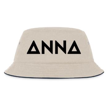 Prénom Anna - Bob Enfant - blanc cassé/bleu marine - Devant
