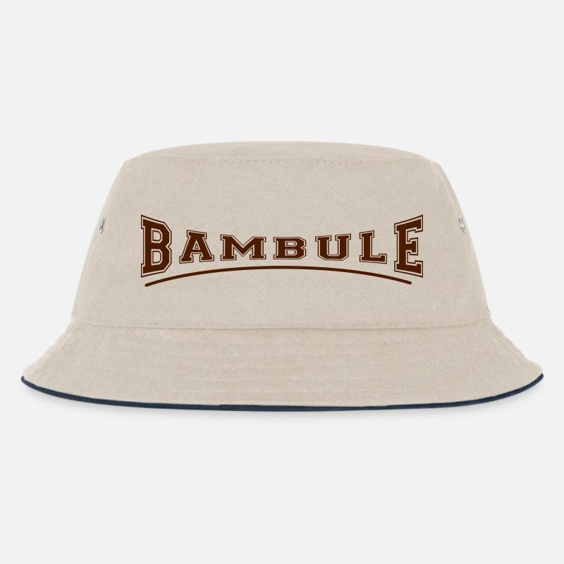 BAMBULE - Kinder Bucket Hat - Natur/Navy