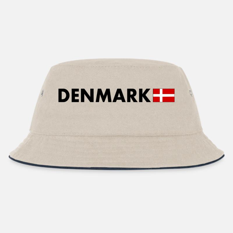 Dänemark - Kinder Bucket Hat - Natur/Navy