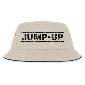Jump Up - Kinder Bucket Hat - Natur/Navy - Vorne