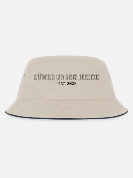 Lüneburger Heide "transparent college" - Kinder Bucket Hat - Natur/Navy