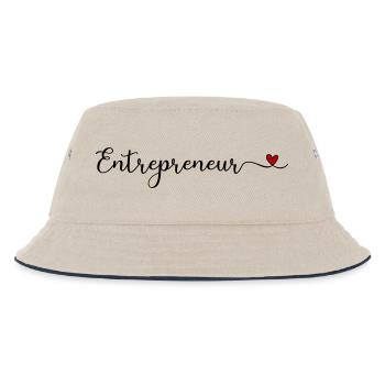 Entrepreneur - Kids’ Bucket Hat - ecru/navy - Front