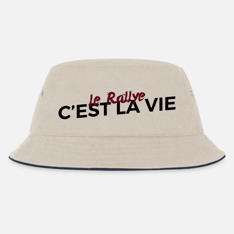 Le rallye c'est la vie - Bob Enfant - blanc cassé/bleu marine