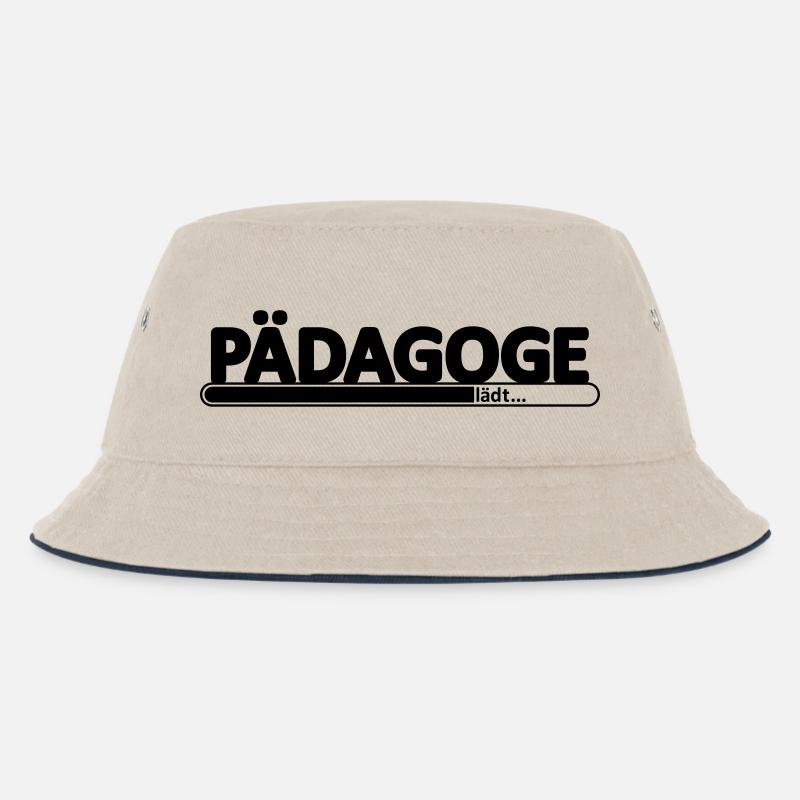 Pädagoge // Pädagogin //Erziehungswissenschaftler - Kinder Bucket Hat - Natur/Navy