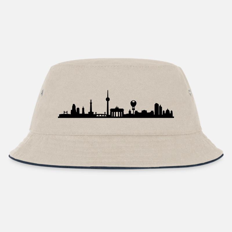 Berlin Classic - Kinder Bucket Hat - Natur/Navy