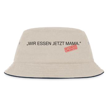 Satzzeichen Retten Leben Spruch - Kinder Bucket Hat - Natur/Navy - Vorne