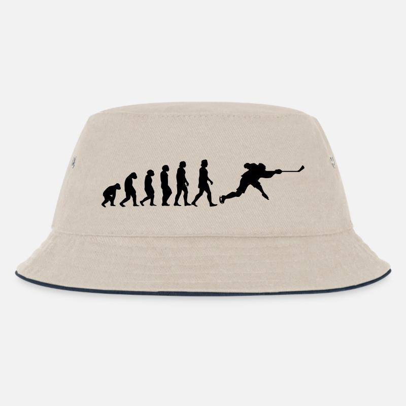 evolution hockey - Kinder Bucket Hat - Natur/Navy