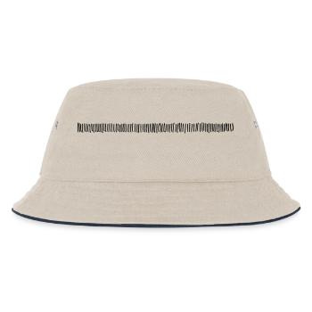 Dash line - Kids’ Bucket Hat - ecru/navy - Front