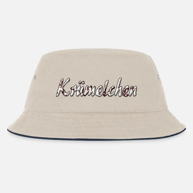 kruemelchen - Kinder Bucket Hat - Natur/Navy