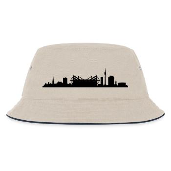 Skyline - Dortmund - Kinder Bucket Hat - Natur/Navy - Vorne